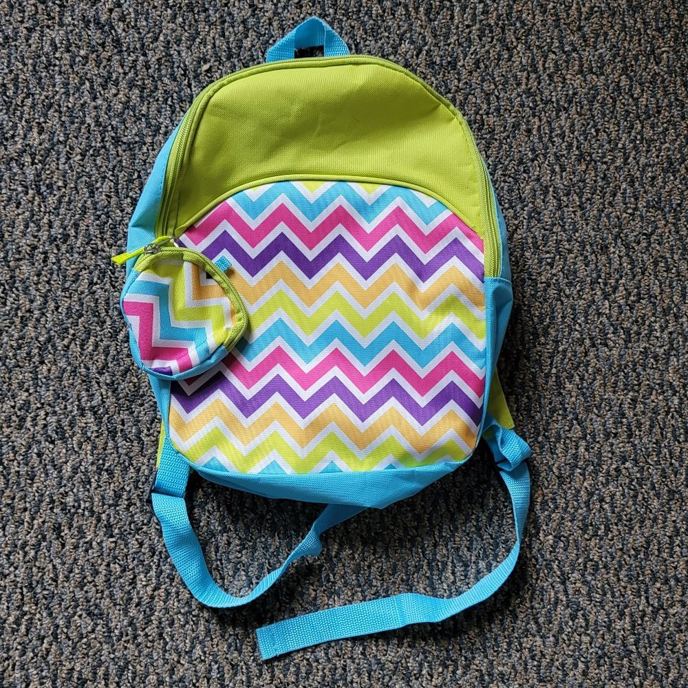 NWOT Child's Rainbow Color Backpack or Pool Bag